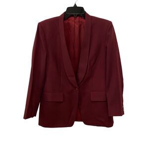 Women's Long Sleeve Suit Jacket/Blazer. Maroon Red. Medium. Business Casual.